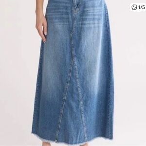 Lucky Brand Light Blue Denim Maxi Skirt
